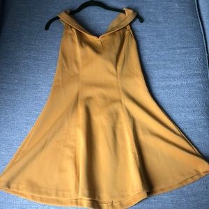 Mustard Off the Shoulder Mini Dress Size M